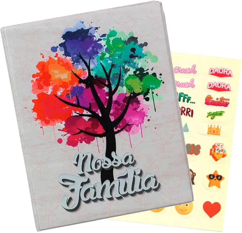 Álbum de Fotos 10x15 Nossa Grande Família 500 Fotografias + ADESIVO