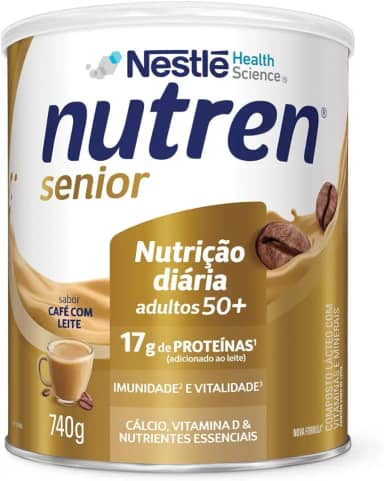 Complemento Alimentar Nutren Senior, Café com Leite, 740g
