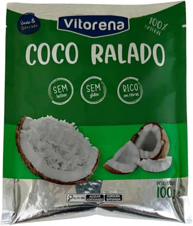 COCO RALADO UMIDO E ADOCADO VITORENA 100G