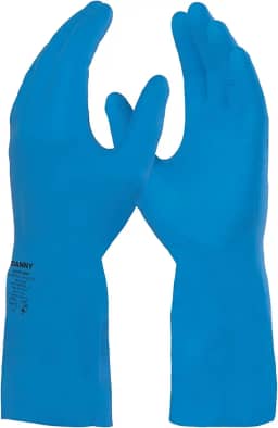 Danny Luva Silver Látex Tamanho Médio Cor Azul