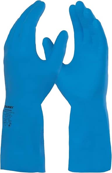 Danny Luva Silver Látex Tamanho Médio Cor Azul