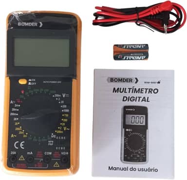 Multimetro Digiltal com Capacimetro e Aviso Sonoro ferramenta essencial para medições precisas e confiáveis em eletrônica e elétrica-THREE BROTHERS