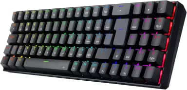 Teclado Mecanico Gamer Redragon ZED Pro, RGB, Wireless, Switch Marrom - K627P-WNS-B (PT-BROWN) - Preto"
