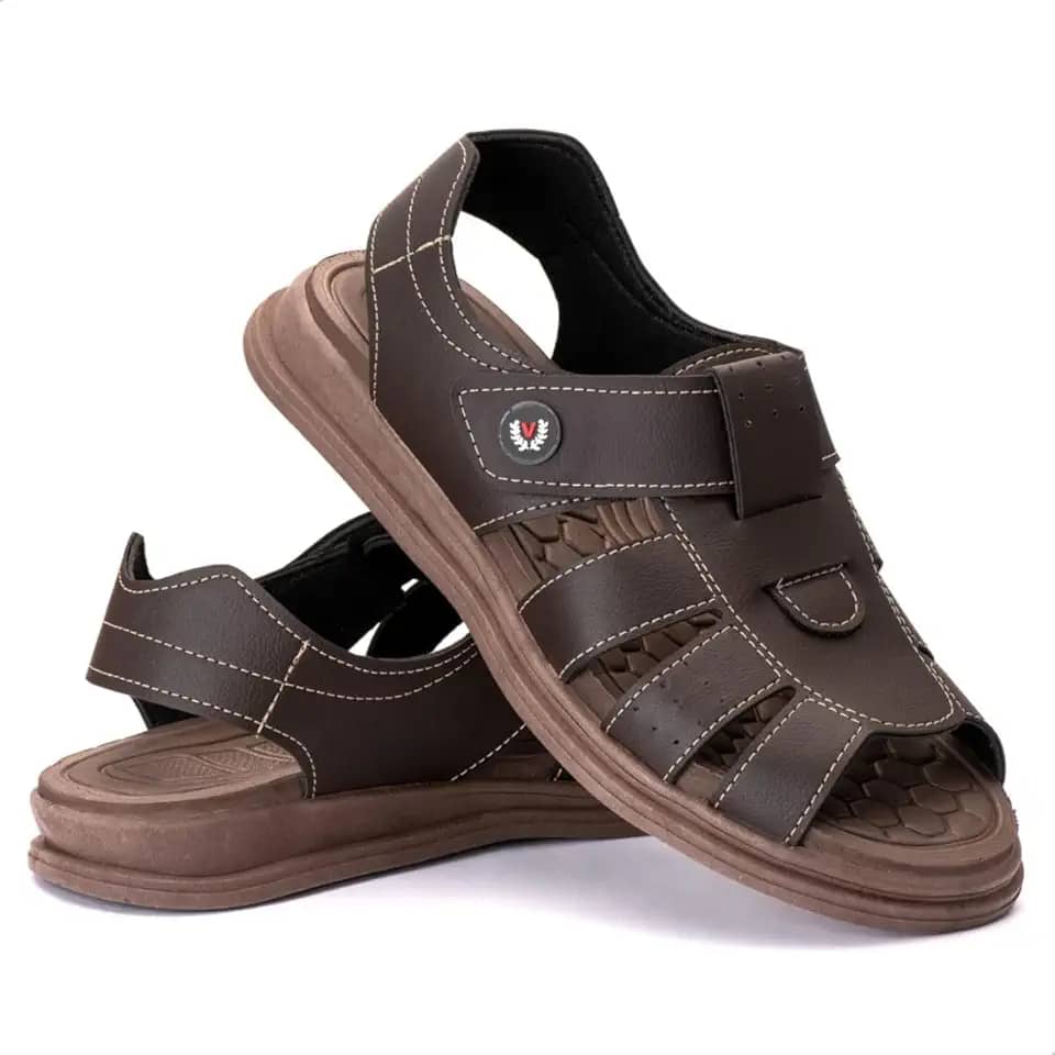 Chinelo Masculino Sandalia Masculina Confortável Ortopédica Antistress Leve - JEF (Café, BR, Adulto, Faixa Numérico, 39, 40)