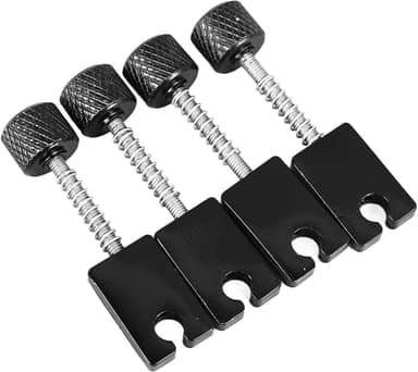 RiToEasysports Sela de Baixo Elétrico de Qualidade, Conjunto de Sela de Latão Sem Cabeça, Correção de Comprimento e Tom das Cordas, para Amantes da Música, Feito de Metal