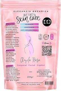 Argila Rosa Mascara Facial 100% Natural Em Po 200gr SkinCare Para Todos Os Tipos De Pele