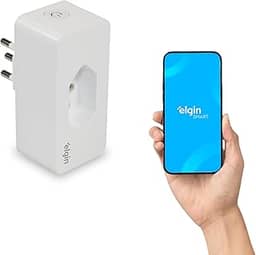 Plugue de Tomada inteligente 16A Elgin Bivolt Compatível com Alexa e Google Home
