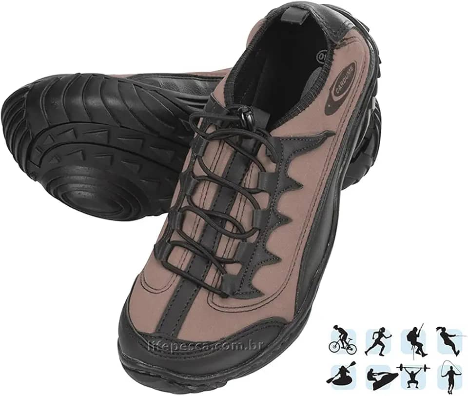 Tênis Esportivo Anfibius Cardume Permeável Unissex Grafite 35 á 46