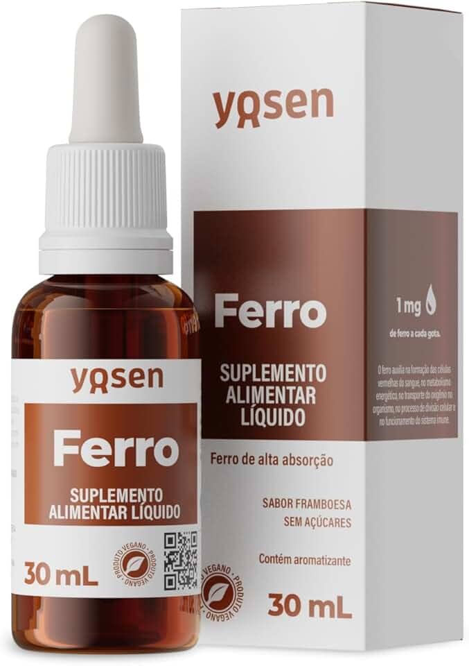 Ferro de Alta Absorção Ydrosolv Yosen 30 mL