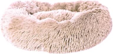 Chalesco Cama Nuvem Bege para Gatos Pequenos (40 cm de diâmetro e 12 cm de altura)