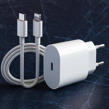 Kit Carregador Super Turbo Premium® Entrada Tipo C + Cabo Compatível com Todos Dispositivos iPhone X Xr SE 11 12 13 14 Premium IOS Android Galaxy, Tablets, Notebooks, Tablets Carga Ultra Rápido