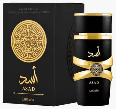Perfume Árabe Asad_ Lataf-Eau De Parfum 100ml - (Masculino) Desperte o Poder, luxo e conquista em cada borrifada. Perfume para homens que nasceram para vencer.