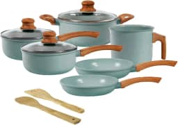 Jogo de Panelas de Alumínio Revestimento Cerâmico com Antiaderente Ecoglide Tuut Marble 8 peças