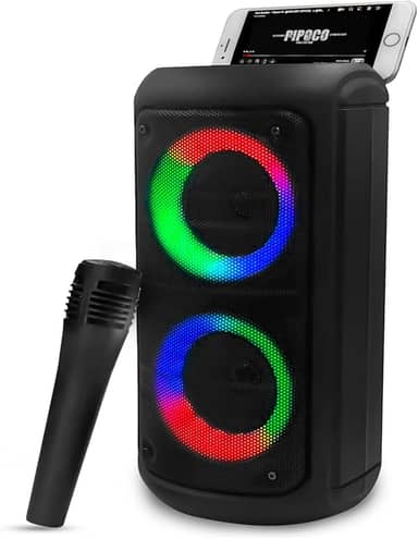 Caixa De Som Bluetooth Portátil Potente 18w Rms Usb Rádio Fm Microfone Rádio Fm