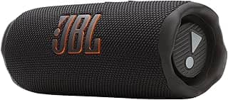 JBL Flip 7, altifalante Bluetooth portátil sem fios potente, bateria de 16h, resistente à água IP68, à prova de poeira e quedas, som Pro, AI Sound Boost, compatível com Auracast, preto