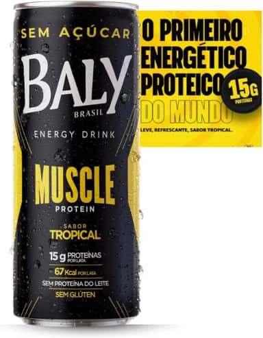 Pack Energético Baly Zero Açúcar com Proteína | O Único Energético com Proteína do Mundo | Energia Imediata e Saudável | Sabor Refrescante | Exclusivo e Inovador