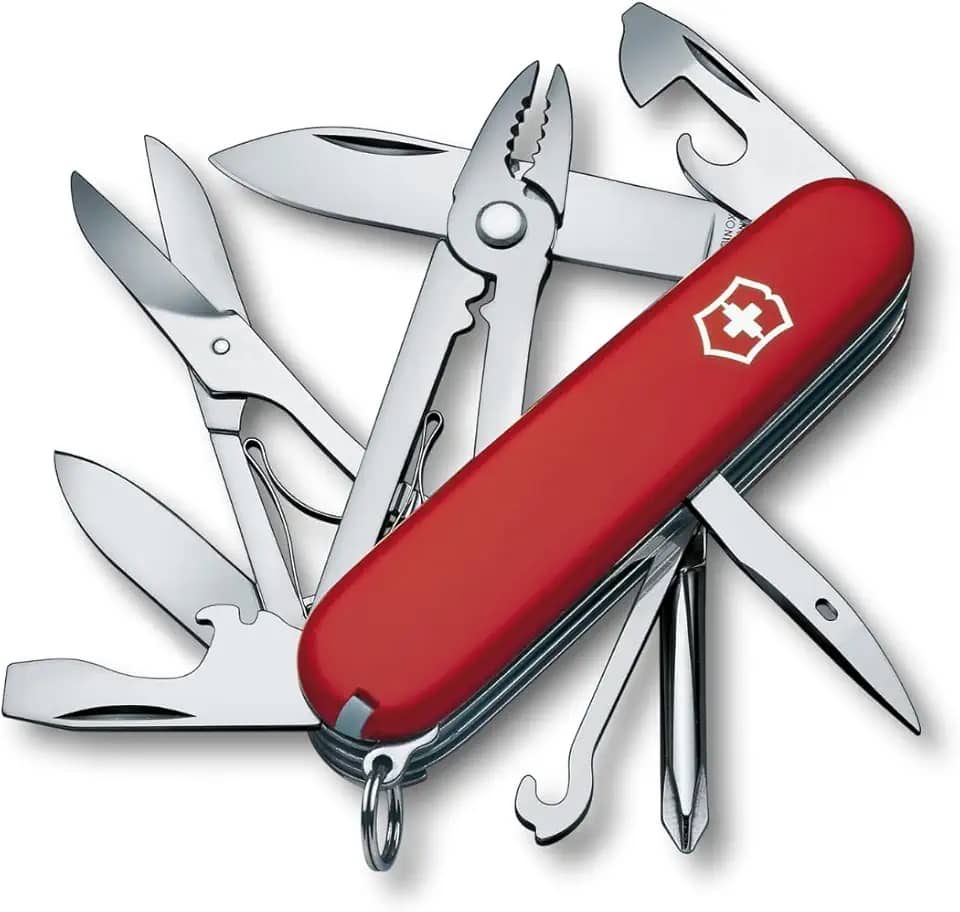 Canivete Victorinox Deluxe Tinker, Vermelho, 17 funções