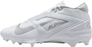 Chuteiras de futebol Alpha Menace 4 Pro (FD7037-100, branco/prata metálico/pó de fóton)