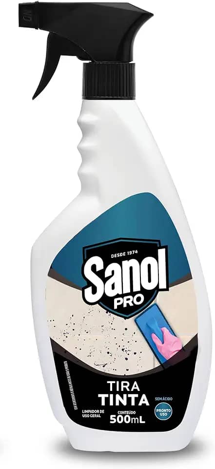 Sanol Pró Tira Tinta E Cera 500Ml Azul