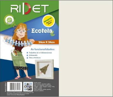 Tela Painel Para Pintura Ecotela Em Folhas 24X24Cm 111566