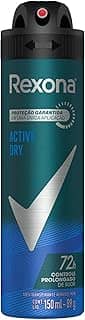 Rexona Desodorante Antitranspirante Aerosol Masculino Active Dry 72 Horas 150Ml Branco