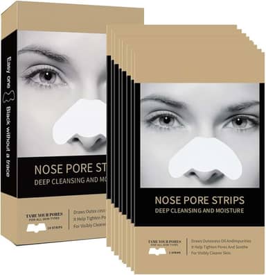 Tiras de poros de nariz removedor de cravos - Tiras de limpeza profunda e limpeza de umidade para cravos, para mulheres e homens (20 peças)