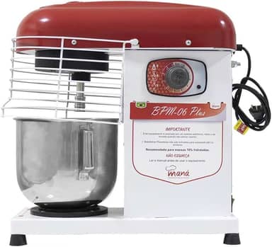 Batedeira Planetária Maná 6 Litros Bivolt Bpm-06-plus