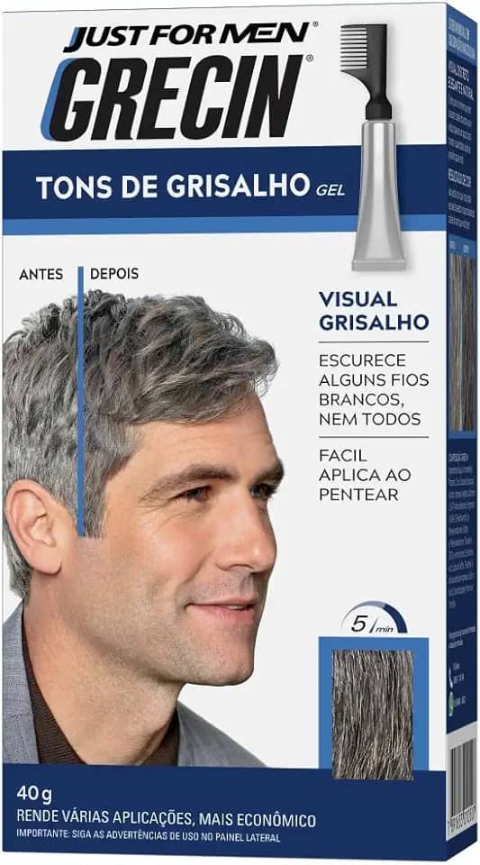 Grecin - Tonalizante Gel Grecin 40Gr Tons Grisalho