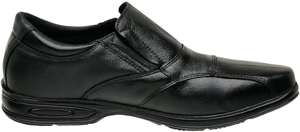 Sapato Confort Social Masculino Couro Ortopédico 5080