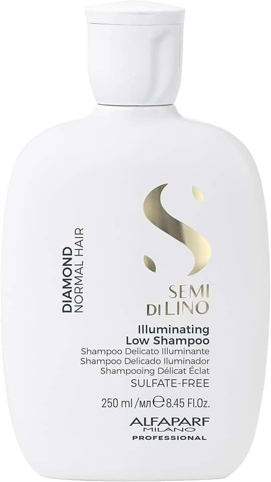 Alfaparf Milano Semi Di Lino Diamond Shampoo - Mais brilho e maciez - Sem sulfato – Para todos os tipos de cabelos - Seguro em cabelos coloridos - Sem parabenos e parafina - Qualidade profissional de salão 250ml
