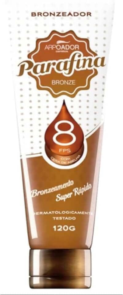 Parafina Bronze Bronzeador Solar Cera De Abelha Fps8 Bege 120 G