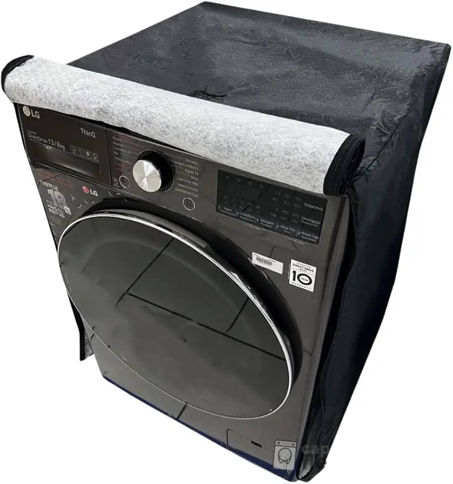 CAPA PARA LAVA E SECA LG 11KG PRIME IMPERMEÁVEL FLEX (PRETA)
