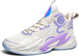 Tênis de basquete unissex respirável antiderrapante para corrida com amortecimento esportivo moderno