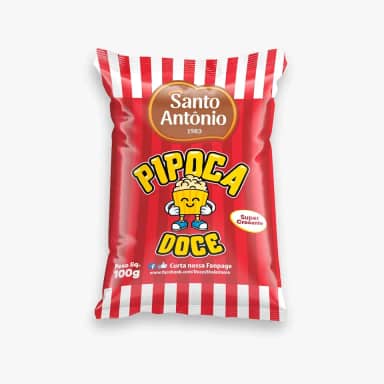 SANTO ANTONIO ALIMENTOS PIPOCA DOCE PCT 100G