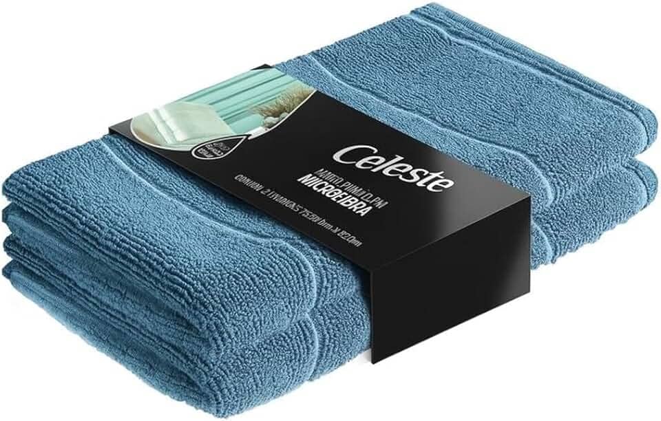 2 Super Panos de Chão Grandes em Microfibra 80x50 Panão