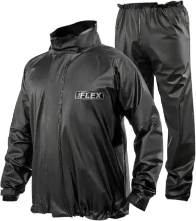 Capa de Chuva Pvc Delta Flex Motoqueiro (M, Preto)