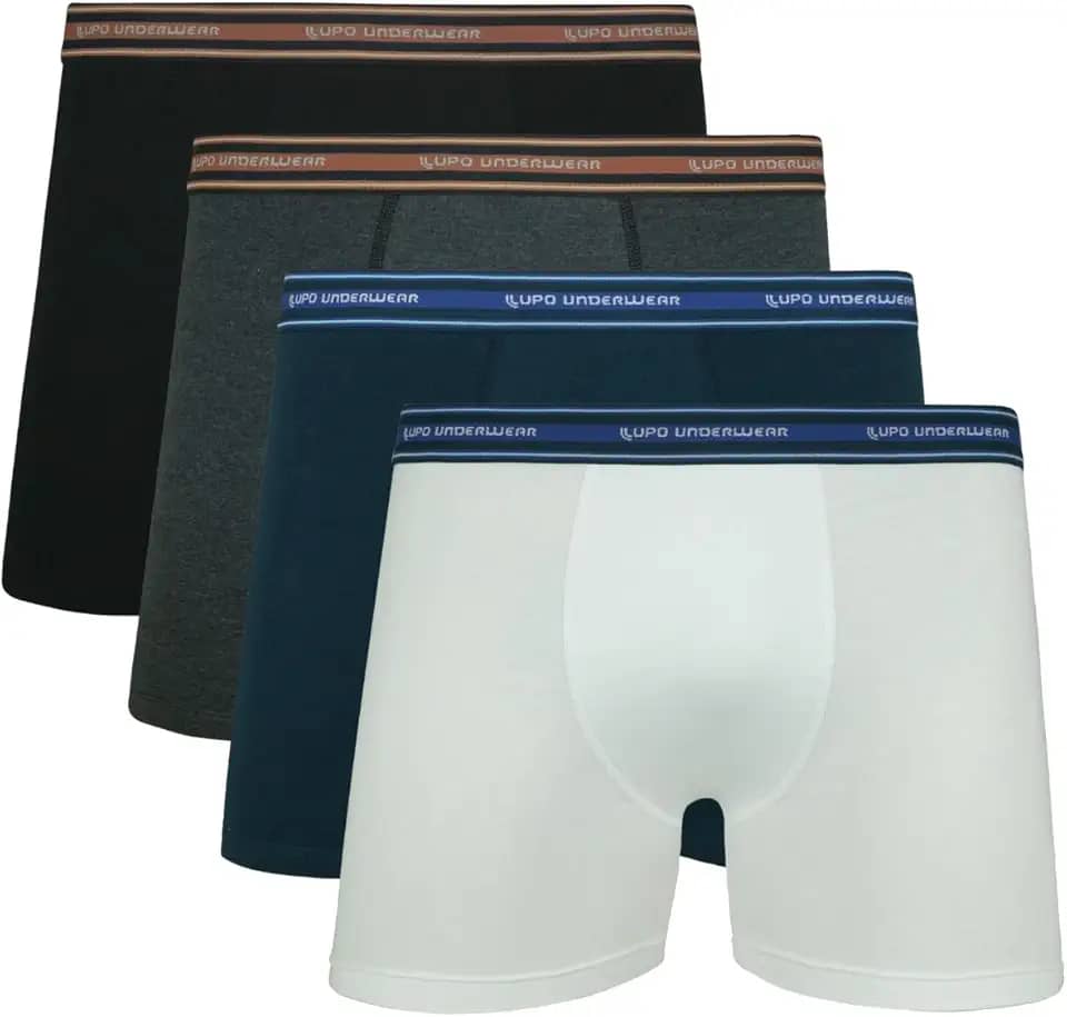 Kit Com 4 Cuecas Boxer De Algodão Da Lupo