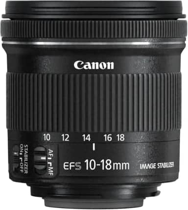 Canon EF-S 10-18 mm é lente STM