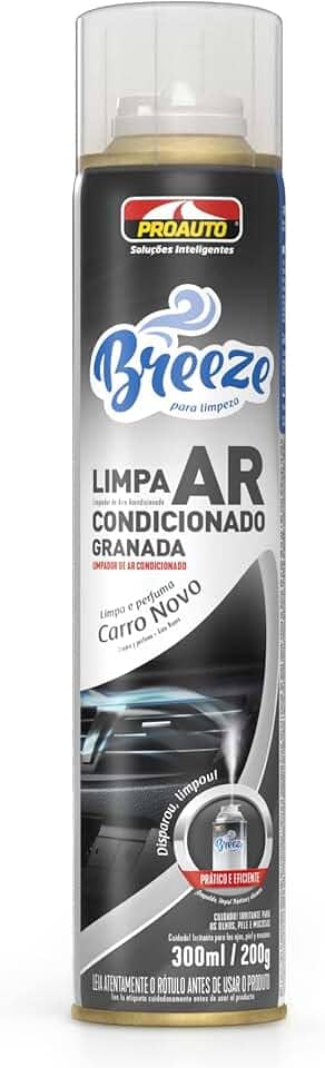 BREEZE Limpa Ar Condicionado Breeze Fragrância Carro Novo 300 ml