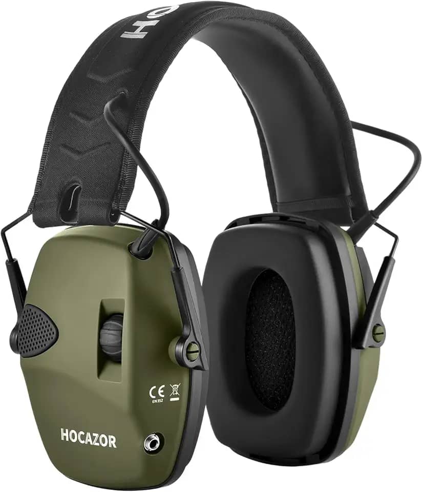 Proteção de ouvido eletrônica para tiro, redução ativa de ruído e amplificação de som protetores auriculares de segurança