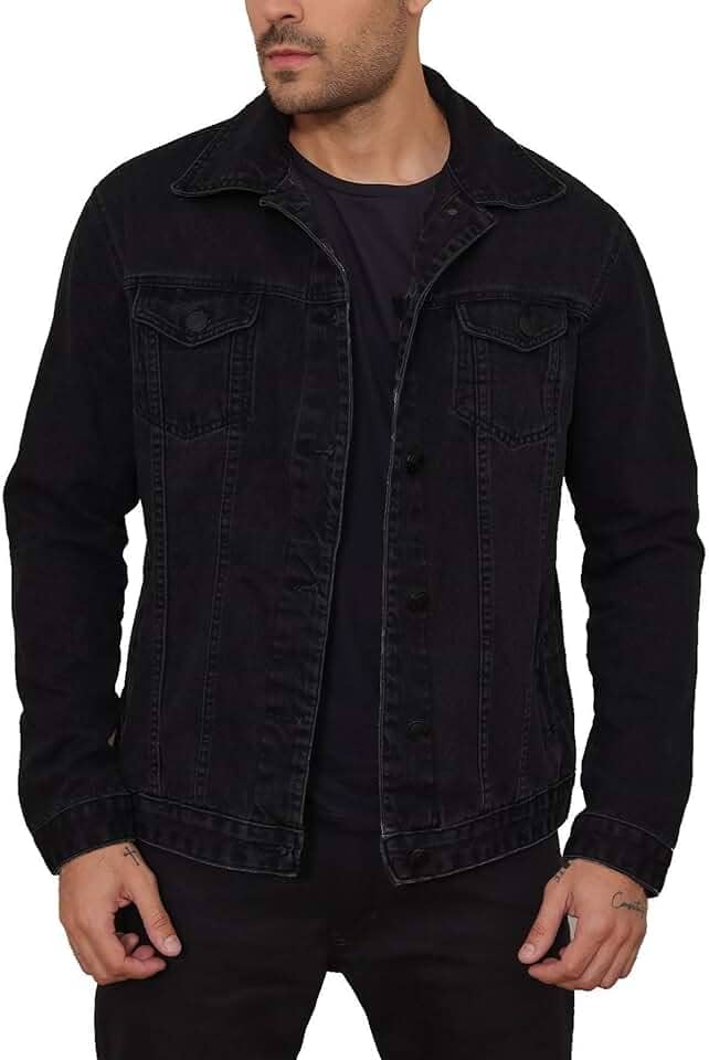 Jaqueta Masculina Jeans Preto | jaqueta masculino casual jeans