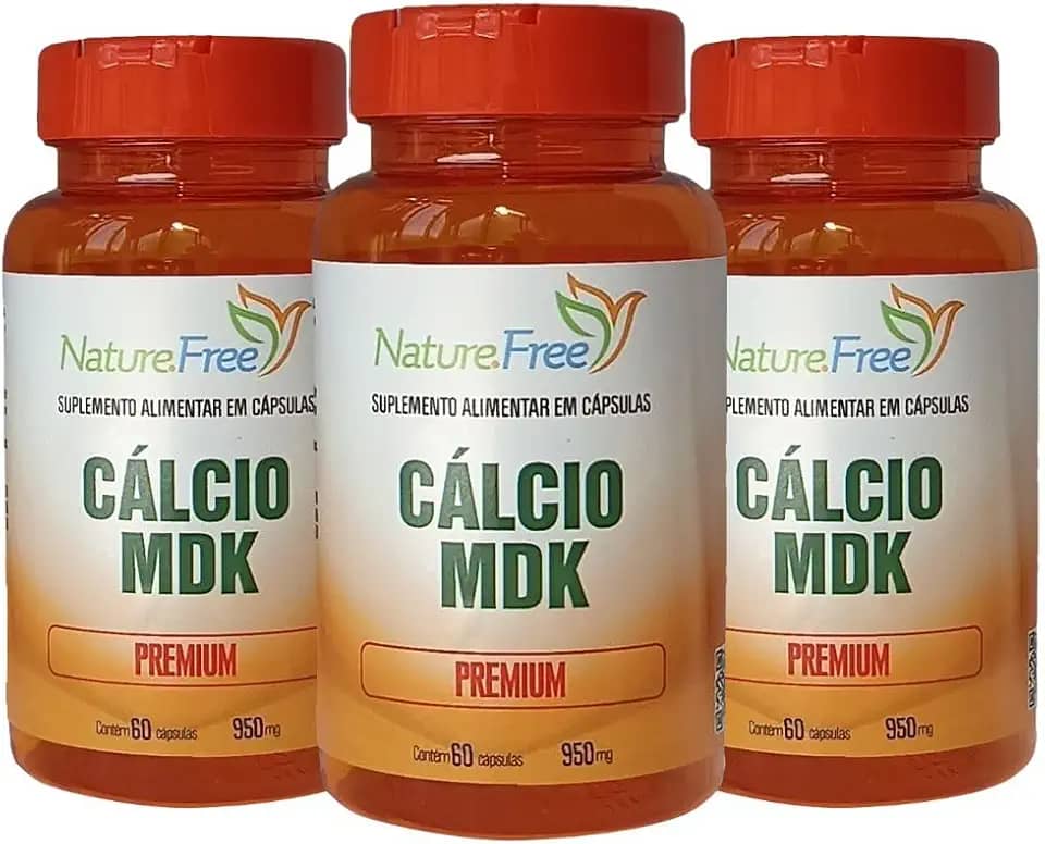 Kit 3 Cálcio MDK Premium 60 Cápsulas