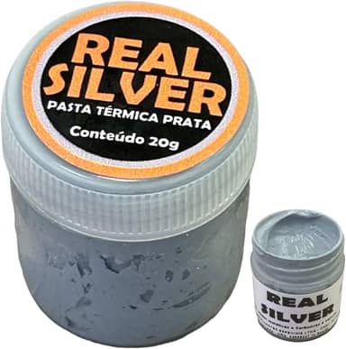 Pasta Térmica Prata Para Processador Pc Notebook Alto Desempenho Real Silver 20g