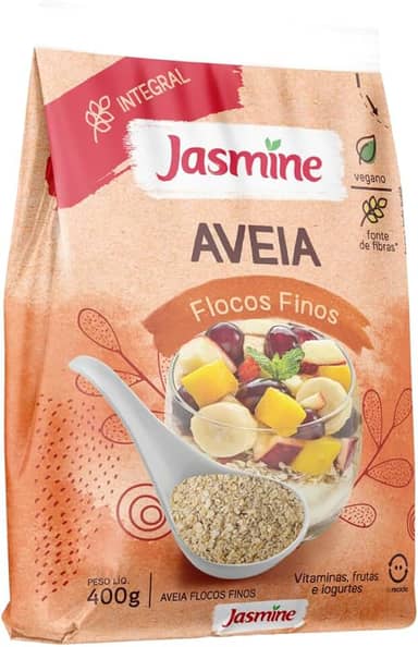 Jasmine Aveia Flocos Finos Integral 400g