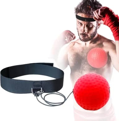 Punching Ball Boxing reflex Bola Para Treinamento de Reflexo Speed Ball Boxe e Muay Thai com Faixa Elastica de cabeça, Treino de Soco Velocidade com Banda de Cabeça, Coordenação e Agilidade