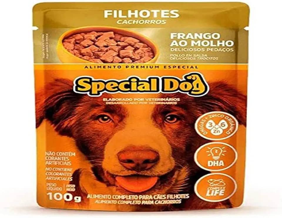 MANFRIM Ração Úmida Special Dog Ultralife Para Cães Filhotes Sabor Frango Ao Molho 100G