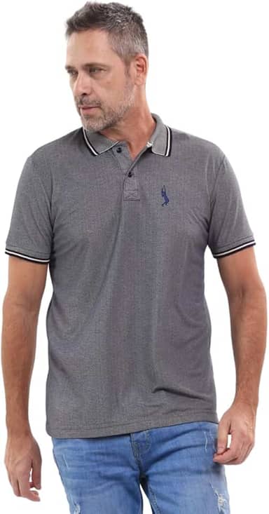 Camisa Polo Masculina Piquet Viscose Dry Leve Confortável