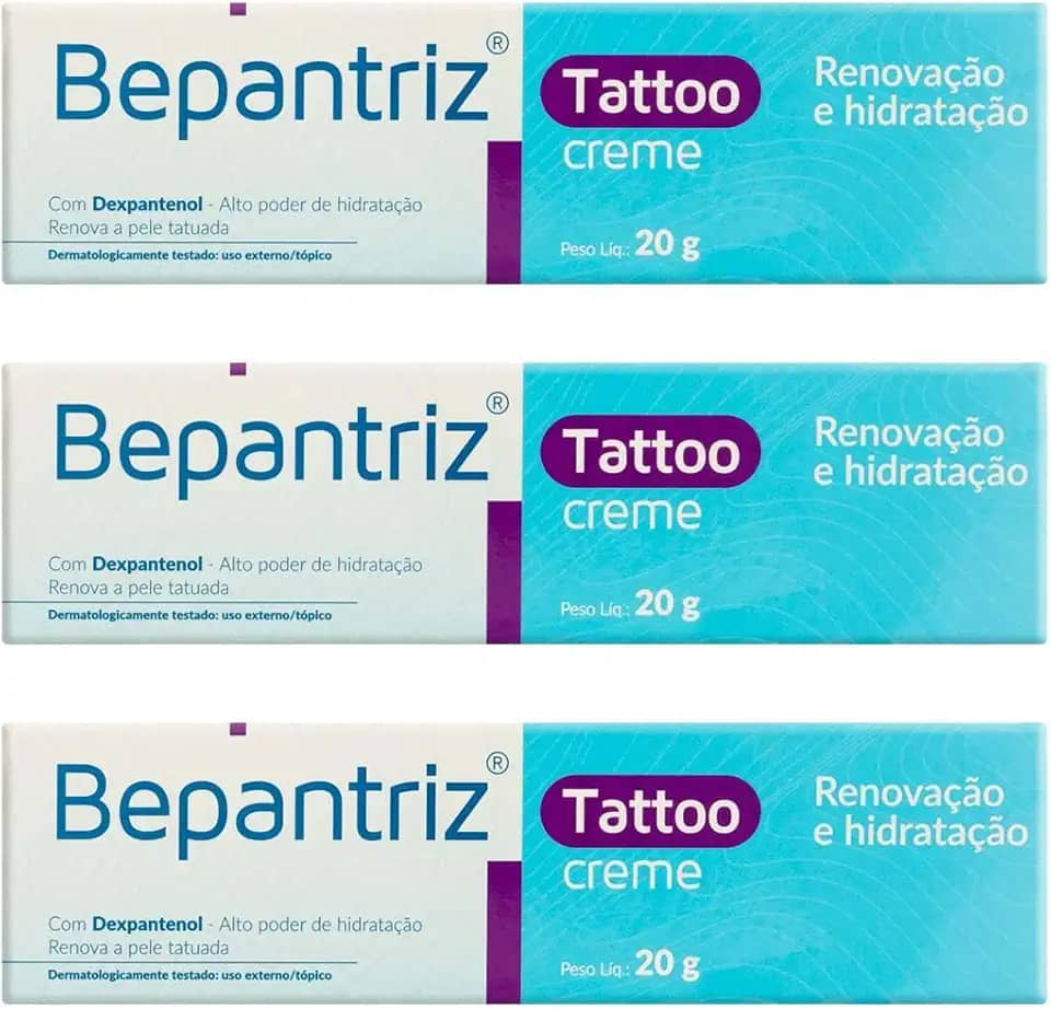 Kit 3 unidades: Bepantriz Tattoo Creme 20g