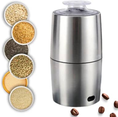 Moedor triturador de Café Sementes Cereais Grãos Moagem padrão Elétrico 200w 110V Portátil Fácil de Limpar Temperos Amendoim Pó Aço Inoxidável