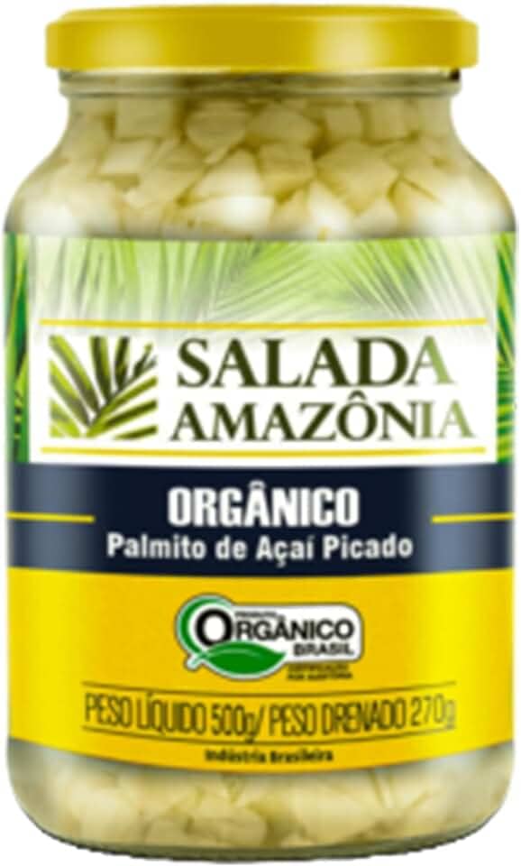 Palmito Açaí Picado Orgânico Salada Amazônia 500g